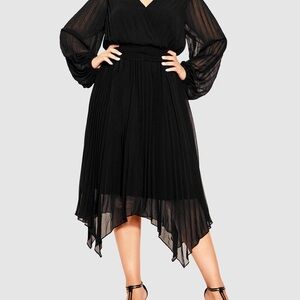 NWT City Chic Romee Dress Size 16 Black